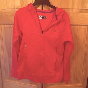 Full zip, hooded RBX Performance sweatshirt. Women’s size small.